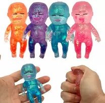 Antistresinis minkomas žaislas-Kūdikis „Sugar Baby Squishy“ - Mėlyna