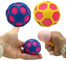 Antistresinis minkomas kamuoliukas „Atomic NeeDoh“, 6 cm - Geltona