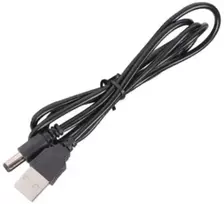 USB A tipo laidas - DC 5.5 x 2.1 mm - maitinimo laidas - 100 cm