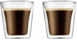 Bodum stiklinės su dviguba siena Valgykla 100 ml 2vnt. Skaidrus