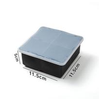 4/6/8/Grid Big Ice Tray Mold Box Large Food Grade Silicone Ice Cube Square Tray Mold Pub Wine Ice Blocks Maker Model
