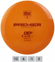 Orange Diskgolfo diskas DISCMANIA Distance Driver Q-LINE PREMIER DD3 Oranžinis