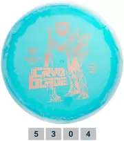 Blue Diskgolfo diskas Midrange Driver C-LINE HORIZON MD5 Cryo Blade Gannon Buhr Light mėlynas