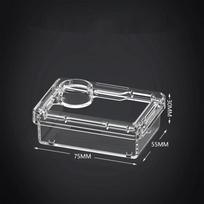 Pet Reptile Lizard Turtle Transparent Feeder Anti-Escape Food Bowl Worm Live Container Reptile Pet Bowls Feeder Pet Supplies A2
