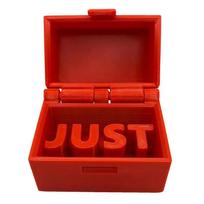 Just In Case Prank Box Funny Gag Gift Stuff Joke Box Novelty Joke Toy Reusable Weird Stuff Small Box With Word Jewelry Organizer raudona