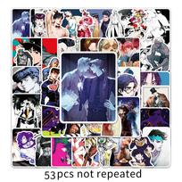 53-Piece JOJO's Bizarre Adventure Anime Waterproof Sticker Set for Suitcases, Laptops, and Refrigerators
