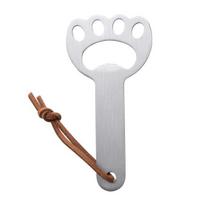 Cat Paw Bottle Opener, Acacia Wood Beer Cap Remover, Cute Vertical Stand Opener with Lanyard, Home Bar Kitchen Gift A