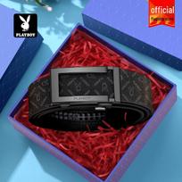 Playboy Men's Automatic Buckle Belt 120cm blue