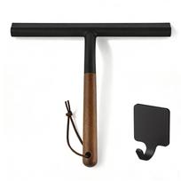 10'' INCH Shower Squeegee With Door Hook Window Wiper Wooden Handle Glass Car Household Hotel Cleaning Tools 10 INCH-1 HOOK-A