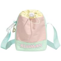 Dopamine Style Water Bottle Bag Waterproof Nylon Shoulder Bag  Walking rožinė