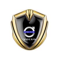 3D Metalinis Skydas Volvo Automobilio Emblema Lipdukas, Sparno Bagažinės Kėbulo Dekoratyvinis Ženklelis Lipdukas Volvo XC60 XC90 S60 S90 Automobilių Aksesuarai auksas