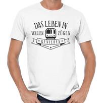 Men's and Women's T-shirts Das Leben IN Complete Trains Enjoy Said Comedy Funny XXXXL