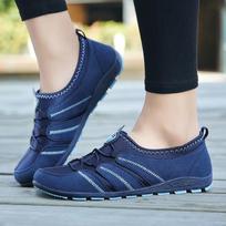 švęsti 2024 Moteriški Batai Tinklelio Kvėpuojantys Sportbačiai Moteriški Laisvalaikio Batai Moteriški Batai Įslystami Lauko Plokščiapadžiai Chaussures Femme 36 tamsiai mėlyna spalva