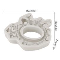Photo Frame Design Silicone Fondant Mold 3D Sculpted Pattern Baking Decor Tool  For Cake Decoration pilka