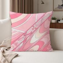 E-Emilio P-Pucci Logo Fashion Pillow Case Suitable For Bedrooms Living Rooms Cars Home Decoration Peach skin 18*18(CM)-1Pcs