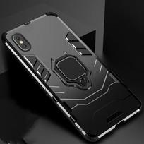 KEYSION telefono dėklas, skirtas iPhone XS MAX XR 8 7 6 Plus smūgiams atsparus šarvai magnetinis automobilio laikiklis galinis dangtelis for iPhone XS MAX juoda