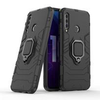 KEYSION telefono dėklas „Honor 10i 10 8X V20 Play“ smūgiams atsparus šarvų magnetinis stovo automobilio laikiklio dangtelis For Honor 10i juoda
