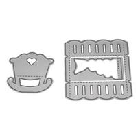 Stackable Love Baby Crib Cradle Metal Cutting Dies Scrapbooking Embossing Stencil Album Book Decor gray