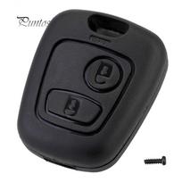 Car Life 2 mygtukų automobilio raktų pakabuko dėklas, skirtas C1 C2 C3 C4 307 107 207 407 juoda