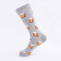 Mados dešrainės Hamburgo alaus raštas Crew Socks Vyriškos naujovės maistas Kūrybinės kasdienės medvilninės kojinės One size