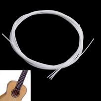 4vnt rinkinys Baltos patvarios nailono medžiagos Ukulele stygų pakaitinė dalis 21 vnt