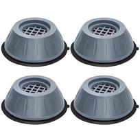 4 vnt. Skalbimo mašinoms skirtos neslystančios atraminės pagalvėlės Antivibracinės kojos stabdiklio pėdų pagalvėlės CZ 4Pcs gray