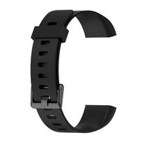 Silikoninė laikrodžio apyrankė, skirta „Realme“ apyrankei „Smart Bracelet“ laikrodžio dirželio pakeitimo apyrankė „Realme“ apyrankei RMA199 apyrankė juoda