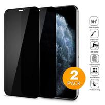 2 vnt Anti-spy, skirtas iPhone 16 16E 15 14 13 12 11 Pro Max grūdintas stiklas, apsaugantis nuo žiūrėjimo, privatumas, ekrano apsauginis stiklas, skirtas iPhone X XS MAX XR 12 13 mini iphone 12 mini juoda
