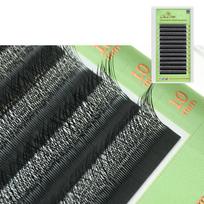 GLAMLASH 3D W formos blakstienų priauginimas C/D Curl Aukštos kokybės individualios blakstienos 0.07mm  C  8mm juoda