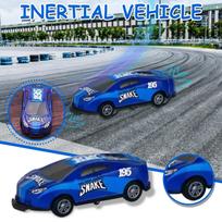 1 vnt Stunt Toy Car Creativity – Mini automobilių modeliai Track Back Vehicles Maži žaidimai Prizai vaikams Vaikai Berniukai mėlyna