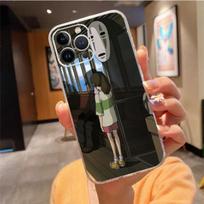 Telefono dėklas iPhone 14 Pro Max 13 12 11 Pro Max Xs Xr X 12 13 Mini 7 8 14 Plus 7 8 Se Spirited Away Studio Ghibli No Face iPhone 13ProMax