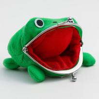 Naujovė, žavinga Anime Frog Piniginė Monetų Piniginė Raktų Pakabukas Mielas Pliušinis Varlė Animacinių filmų Cosplay Piniginė Moteriški Krepšiai Priedai žalia