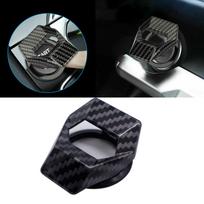 Automobilio interjeras Variklio paleidimo stabdymo mygtuko mygtuko dangtelio apdaila apdailos lipdukas Auto priedai Lipnus apsauginis automobilio stilius juoda