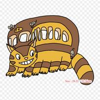 Cat Bus Totoro Catbus Satsuki Kusakabe Iron on Heat Transfer Printing Vinyl Patches Sticker for Clothes DIY Appliques Washable Patches