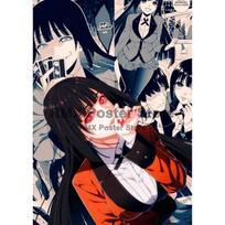 Animacinis Anime Tapybos Paveikslas Jabami Yumeko Kakegurui Plakatai Aukštos Kokybės Baltu Kreidiniu Popieriumi Dengtas Plakatas Vaikų Kambarys Namų Sienų Meno Dekoras 30x21cm