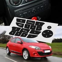 Mygtuko lipdukas Automobilis Renault Clio 2009-2011 Radio Patvarus Naujas Praktiškas
