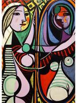 Abstraktus Pablo Picasso klasikinis meno kūrinys Plakatas drobė Senovinis sienų menas Šiuolaikinio muziejaus galerijai Namų dekoro dovana 21x30cm No Frame blue