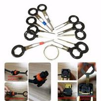 11Pcs Terminals Removal Key Tool Electrical Wiring Crimp Connector Pin Extractor 11Pcs black