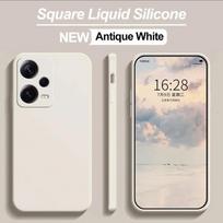 Redmi Note 12 Pro Case kvadratiniai skysto silikono telefono dėklai, skirti Xiaomi Redmi Note 12 Pro Plus Note 12S 4G Note12 5G Redmi 12 4G minkštas dangtelis Redmi Note 12 Pro 4G balta