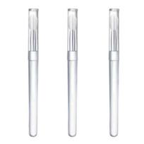 3 vnt. nešiojamas silikoninis lūpų šepetėlis su dangteliu Minkštas daugiafunkcinis lūpų balzamo aplikatorius lūpų dažų lūpų blizgesio makiažo šepetėliai 3 Pcs balta
