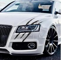 Automobilio lipdukai įbrėžimų juostų žymės atspindintys monstro nagų įbrėžimai automobilio priekinių žibintų lipdukas animacinis automobilių stilius automobilių lipdukai 1pcs juoda