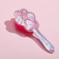 Children Anti-static Hair Brush Entangle Detangling Combs Cute Cartoon Cat Paw Air Cushion Massage Comb Salon Hair Styling Tools rožinė