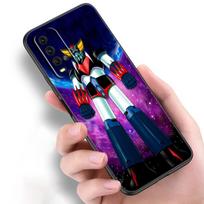 UFO Robot Grendizer Silikoninis telefono dėklas Xiaomi Redmi Note 11 10 9 8 Pro 11T 10T 10S 9S 8T 9 9A 9C 9T Juodas Minkštas Dangtelis Coque Redmi 8