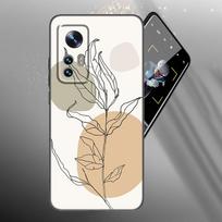 Abstraktaus meno linijų dėklas telefonui Xiaomi Mi 10T 11i 11T Note 10 11 Lite NE F1 POCO F3 M3 X3 GT NFC M4 X4 Pro 5G Minkštas juodas dangtelis POCO M4 Pro 5G gray