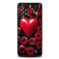 Gražus raudonų rožių gėlių telefono dėklas Samsung A15 A13 A51 A71 A41 A31 A21S A03S A05 A12 A32 A52 A23 A25 A33 A53 A73 5G dangtelis Samsung A13 5G