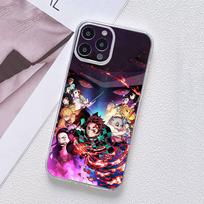 skirtas Motorola Moto Edge 40 30 neo G54 G24 G84 iPhone 15 14 Xiaomi Redmi Note 13 12 8 Pro Samsung Galaxy A34 A54 Kamado Tanjirou Demon Slayer telefono dėklas for Redmi Note 11 Pro rausvai ruda