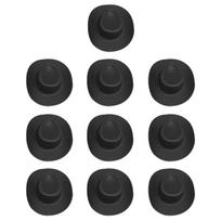 10 dalių kaubojiška skrybėlė vyno butelio puošmena, bernvakario dovanos, vakarėlio dovanos, žaislinė kaubojiška kepurė Žaislinė lėlės kepurė One Size