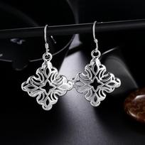 925 prabos sidabro vandens lašo formos pakabukas su perforuotu raštu, madingas vestuvinis papuošalas 4.20*2.50cm