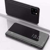 Veidrodinis atverčiamas dėklas iPhone 16 15 14 13 12 11 Pro Max 15 14 8 7 6 Plus 6S XR XS MAX, Funda, stovas, laikiklis, odiniai telefono dėklai, dangtelis For iPhone 16 gray