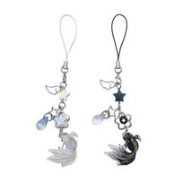 Colorful Fish Star Keychain Lanyard Wrist Strap Phone Chain Cell Phones String Car Interior Lucky Pendants gift juoda